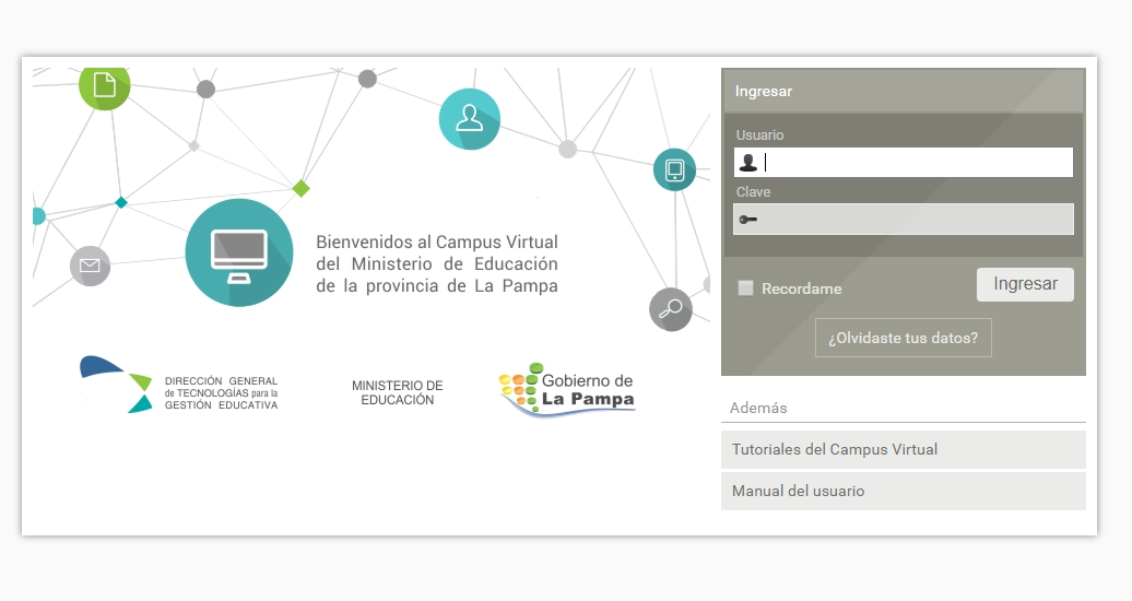 Pantalla Campus Virtual