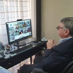 Ziliotto en teleconferencia con el presidente y todos los gobernadores del país