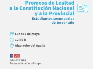 Histórica promesa de lealtad a las dos constituciones en Algarrobo del Águila