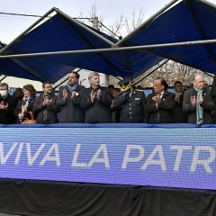 Ziliotto presidió el acto central del Día de la Bandera 