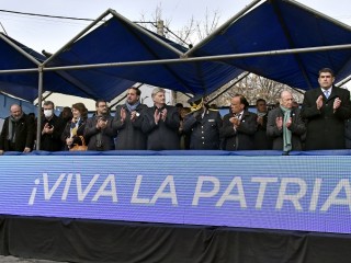 Ziliotto presidió el acto central del Día de la Bandera 