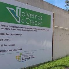 El Gobierno de La Pampa continúa colocando cisternas en Colegios de Santa Rosa