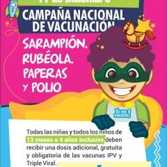 Se extiende la vacunación pediátrica contra Sarampión, Rubéola, Paperas y Poliomielitis
