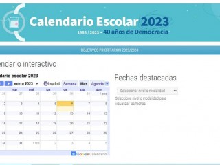 Educación publicó el Calendario Escolar 2023 