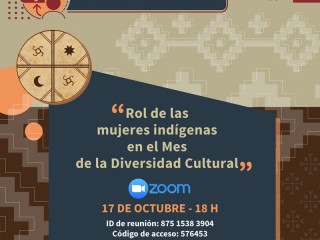 Llega conversatorio virtual sobre “Rol de las mujeres indígenas en el Mes de la Diversidad Cultural”