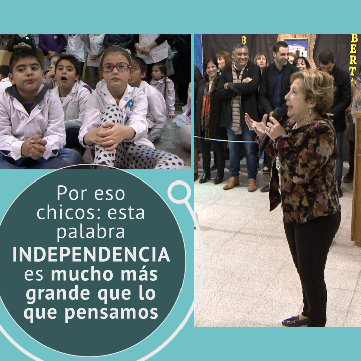 Día de la Independencia: Garello en acto de Escuela Nº 265