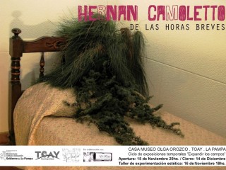 Casa Museo Olga Orozco de Toay presenta a Hernán Camoletto, “de las horas breves” - site-specific -