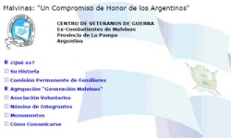 CENTRO DE VETERANOS DE GUERRA. Ex-Combatientes de Malvinas. Provincia de La Pampa Argentina.