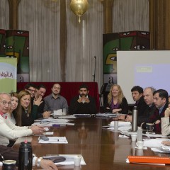 Reunión llevada a cabo en la sala Cané del Ministerio de Cultura de la Nación