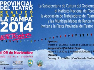  Fiesta Provincial del Teatro La Pampa 2014
