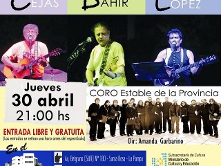 Música en el CCP: Cejas + Dahir + López + Coro Estable 