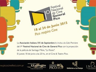 Pico respira Cine: Comienza el Festival Nacional de Cine en General Pico.