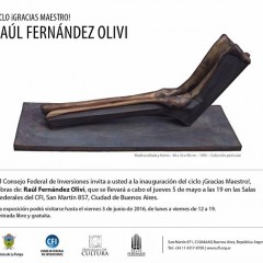 Homenaje al escultor Raúl Fernández Olivi en Buenos Aires