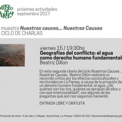 Ciclo de charlas en el Museo de Artes |  Viernes 15 Sep / 19:30hs.