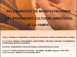 Jornada Relevamiento Patrimonio Cultural Inmaterial de La Pampa