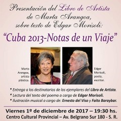 Presentan el Libro de Artista “CUBA 2013 – NOTAS DE UN VIAJE”