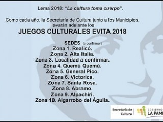 Juegos Culturales Pampeanos Evita 2018