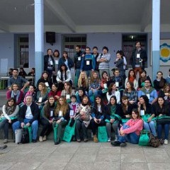 Delegación de alumnos y profesores pampeanos en Paraná
